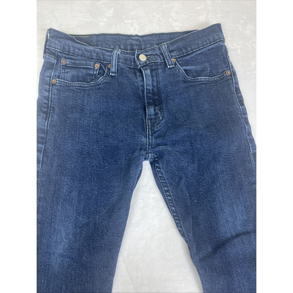 Levi's 519 Men's Jeans Slim Straight Blue Size 32 x 30 - Picture 4 of 10